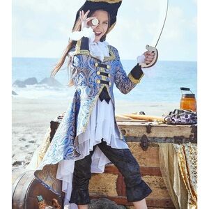 Girl pirate Brocade Jacket and pants